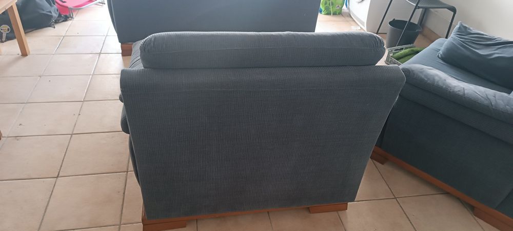 Sofa e duas poltronas