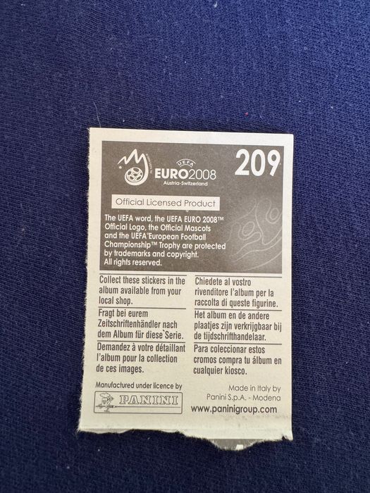 Naklejka panini Per Mertesacker euro 2008