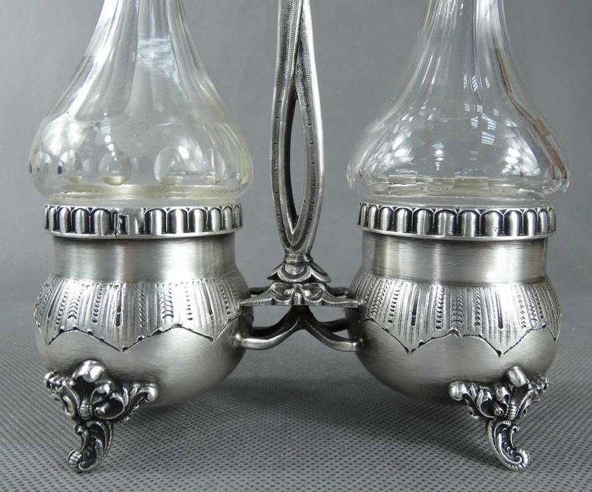 KABARET na przyprawy oliwa ocet karafka BAROK sygnowany