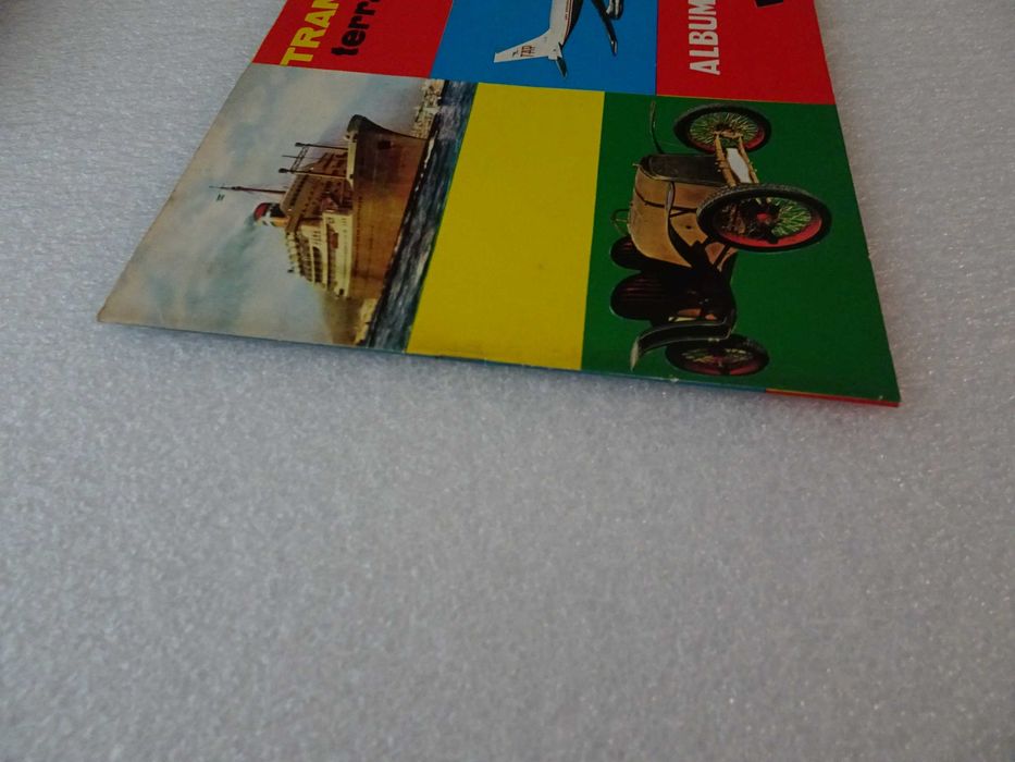 Caderneta de cromos vazia - Transportes terra mar e ar - MAY