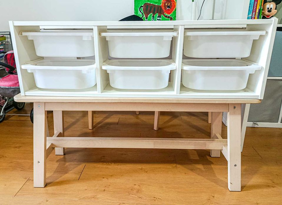 Arrumação de Parede IKEA TROFAST com 6 caixas e tampas