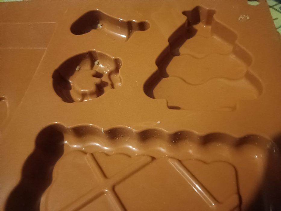 Formas chocolate silicone casas pai natal