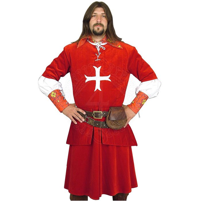 Surcoat z aplikacją krzyżową