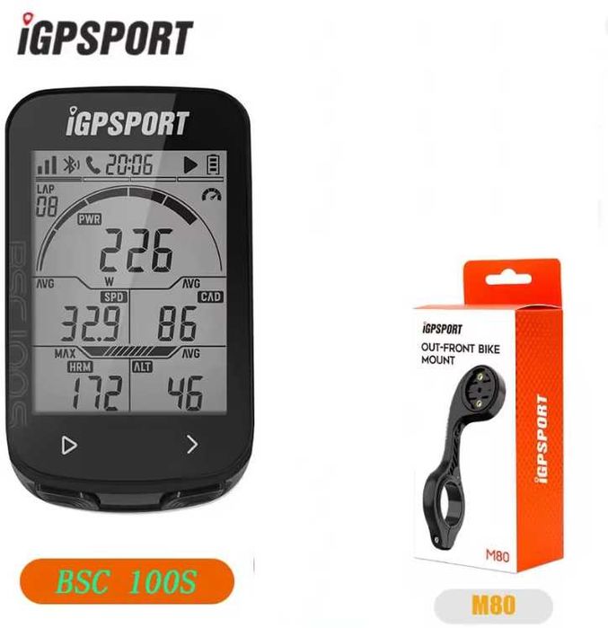 Licznik rowerowy iGPSPORT BSC100S GPS + ramię komputer bezprzewodowy