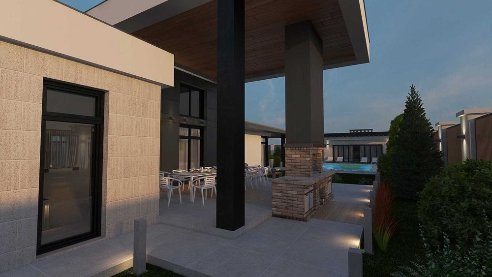 В продаже одноэтажный Дом из красного кирпича на участке 15-соток.