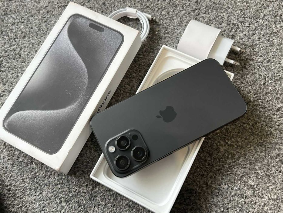 iPhone 15 Pro Max 512GB GRAPHITE GREY Black Czarny Grafitowy Bat98%