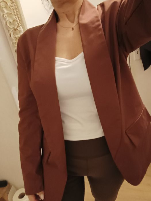 Blazer castanho chocolate M