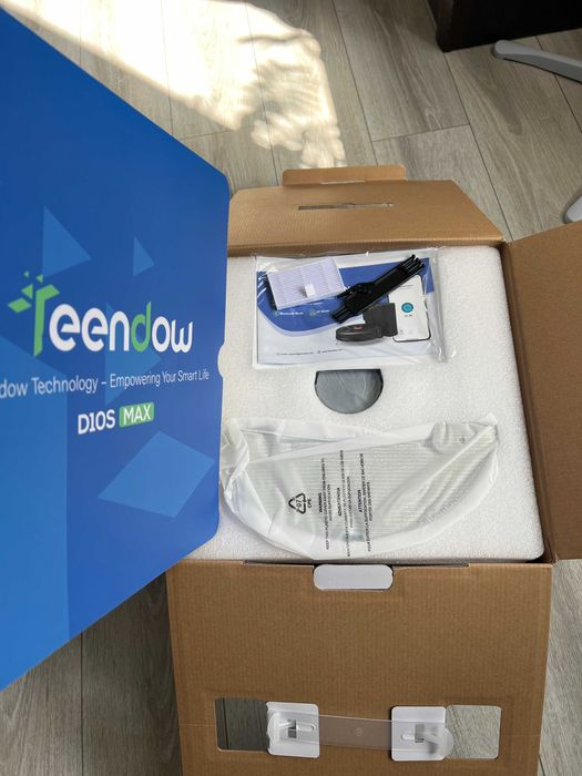 NOWY Robot odkurzający ze stacją opróżniającą 2-w-1 Teendow D10S MAX