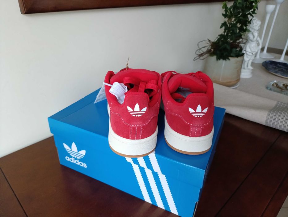(r 38 2/3) Adidas Campus 00s Better Scarlet Cloud White Białe czerwone