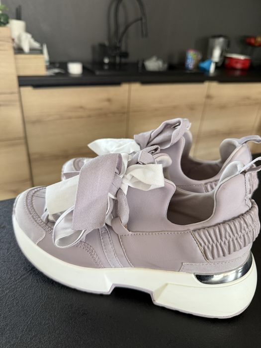Sneakersy damskie buty sportowe liliowe fioletowe 37