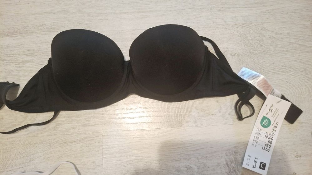 Staniki push up. 2szt