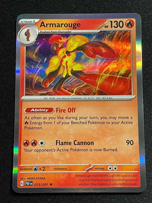 Carta Pokémon Amarouge 15/91 Paldean Fates