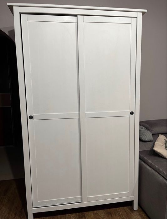 Szafa hemnes ikea biala przesuwna