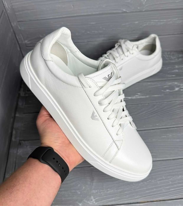 Мужские кожаные замшевые черные синие белые базовые кеды кроссовки!!!