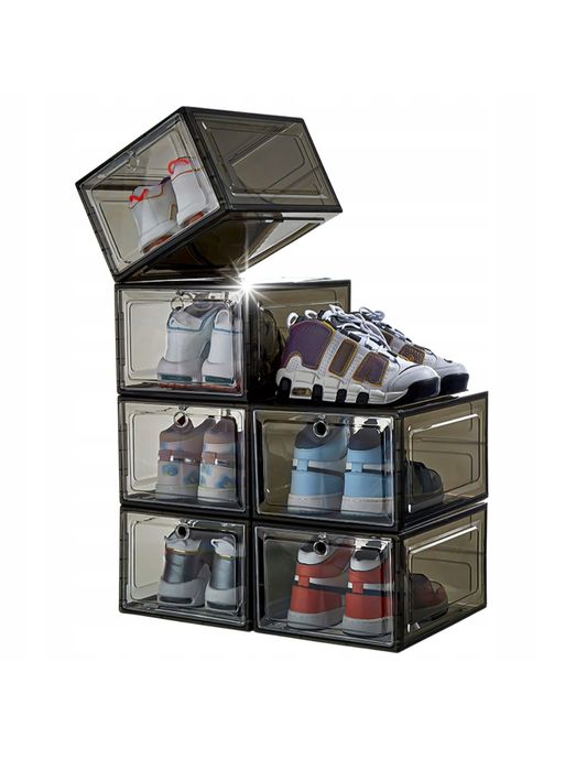 6x pudelko pojemnik organizer na buty na zabawki