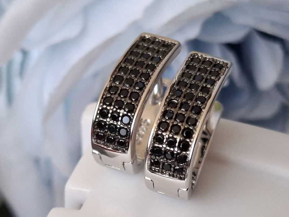 Srebrne kolczyki z zapięciem angielskim 925