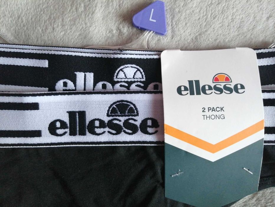 ELLESSE 2 x Thong Nowe Stringi Majtki Damskie E 40 Oryginalne 100%