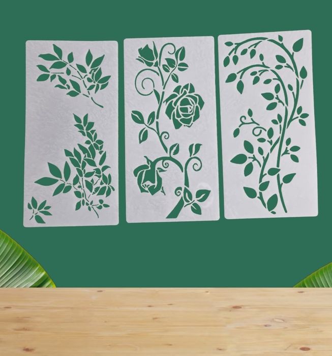 Szablony dekoracyjne – motyw roślinny / winorośl - A35