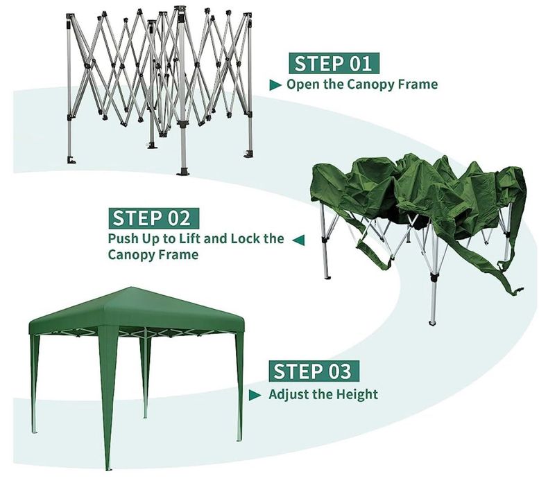 Tendas dobráveis pop up. montagem e desmontagem rapida.