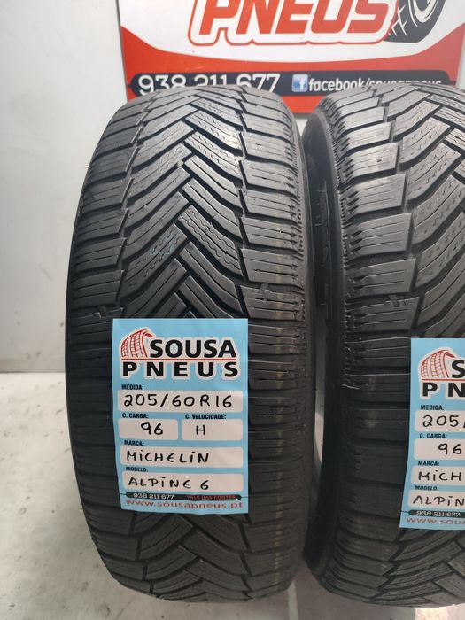 2 pneus semi novos Michelin 205/60R16 Oferta dos  Portes
