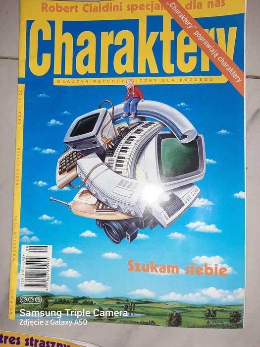 Psychologia „Charaktery” Magazyn 9/1999, 4/2000, 10/2001, stan b.dobry