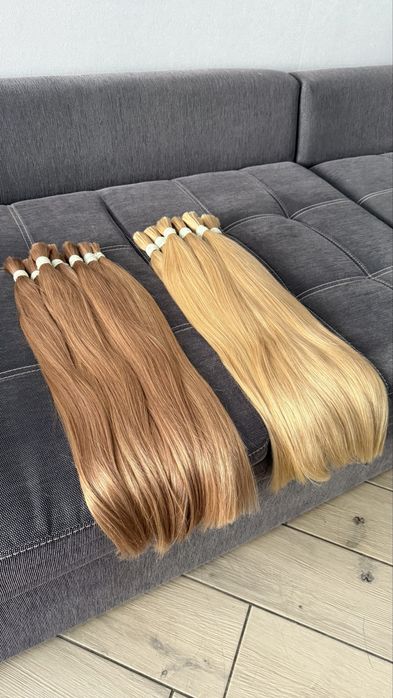 Слов’янське натуральне волосся для нарощування Преміум| Virgin hair