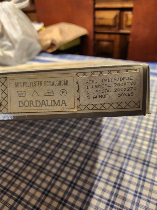 Conjunto de roupa de cama lençóis bordalima
