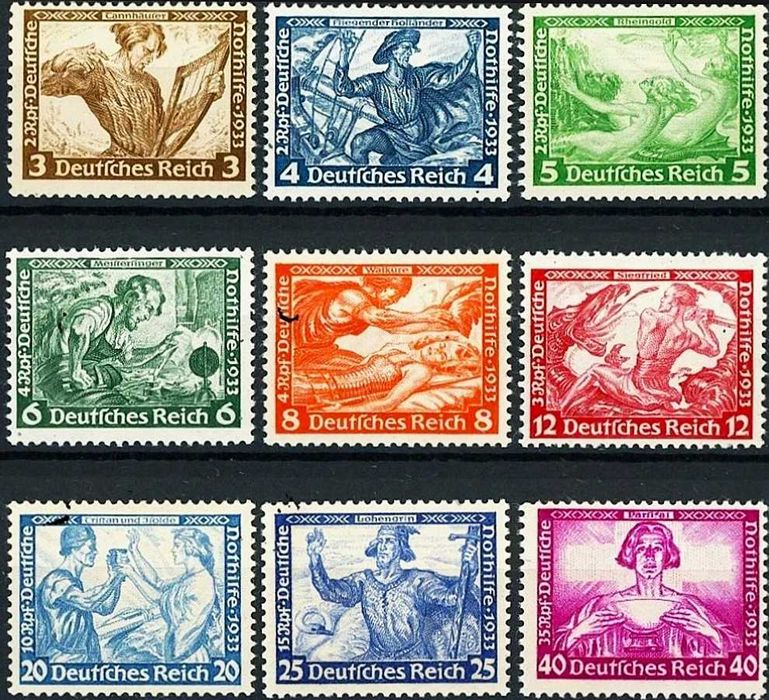 NIEMCY 1933-Mi.499-507 MNH**-WAGNER-gwarancja BPP SCHLEGEL!