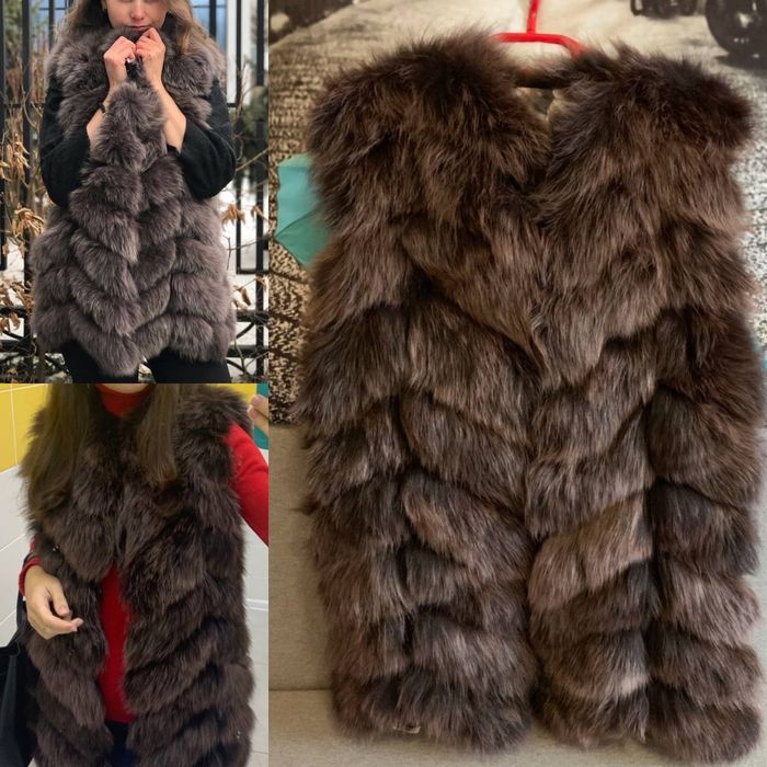 Жилет з натурального меху