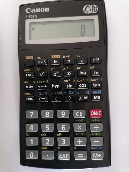 Máquina de calcular científica Canon F-502G.
