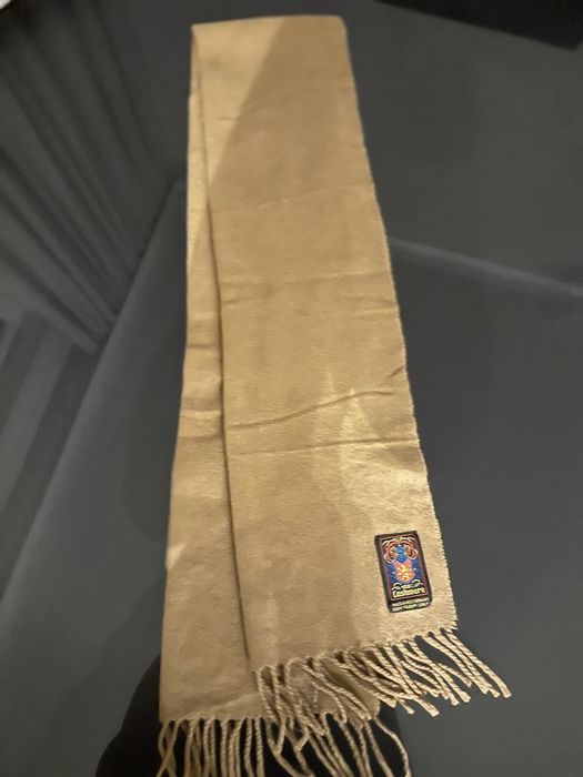 Brazowy szalik cashmere