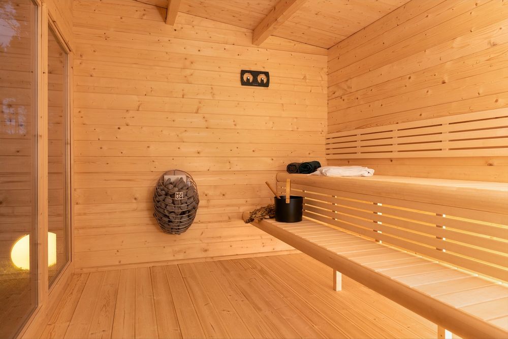 Sauna ogrodowa 3,5x2m Piec Akcesoria Raty Leasing