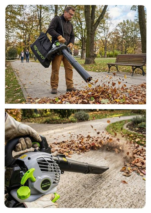 Бензиновий садовий пилосос Agreeno 3000W. З подрібнювачем Повітродувка