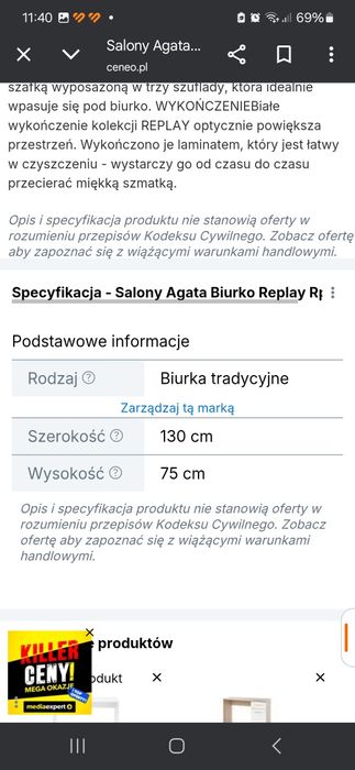 Biurko Lenart replay