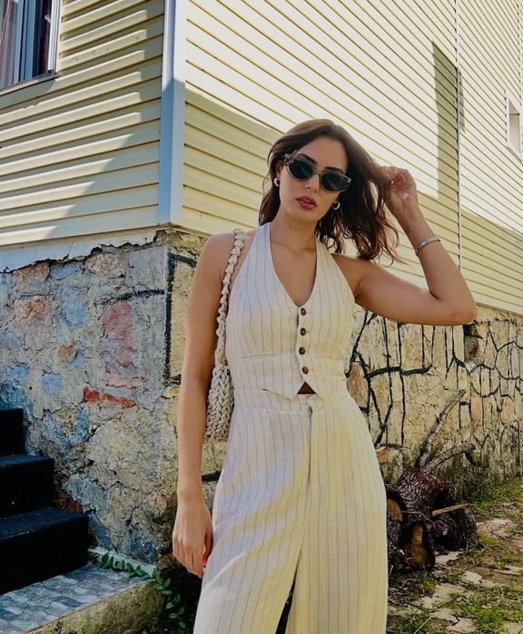 Комбінезон з жилет в складі лен zara