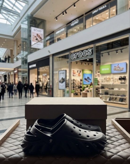 Crocs Echo Clog tripple black кроксы мужские черные