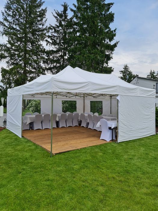 Wynajem namiotów, stołów, krzeseł