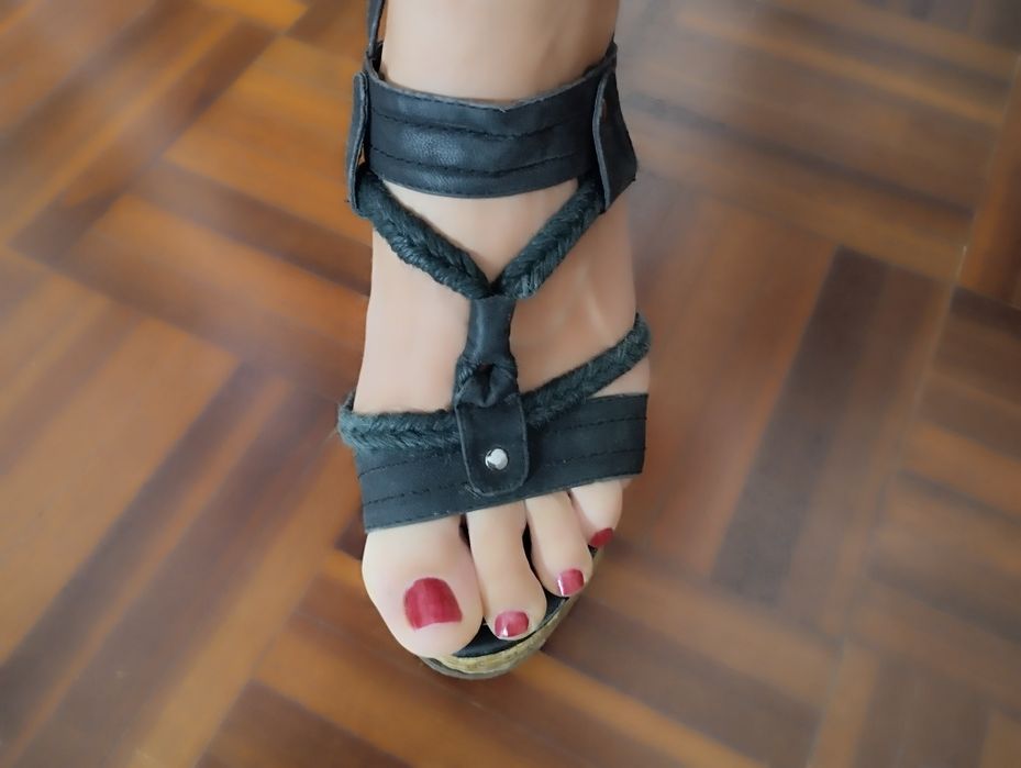 Sandálias Natura pretas