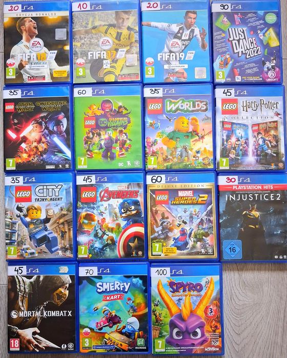 Gry PL na PS4 playstation4, ceny na okładkach(możliwy dowóz)