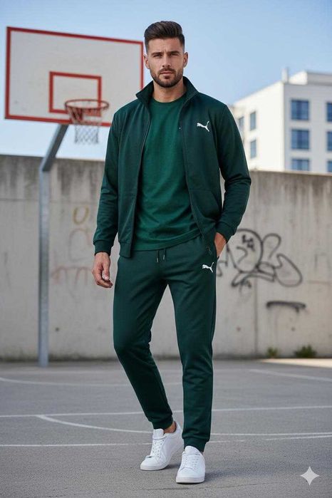 Спортивний чоловічий костюм трійка з худі та футболкою 1007 оптом