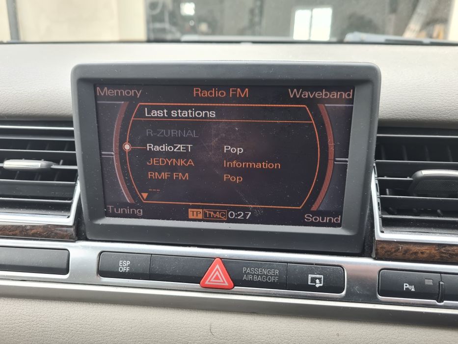 WYŚWIETLACZ Mmi winda mechanizm ekranu AUDI A8 D3 lift 2007r
