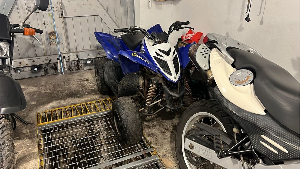 Yamaha raptor yfm90 czesci , głowica gaznik cylinder
