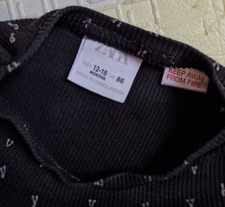 Костюм Zara Зара дівчинка 12-18 м 1-1,5 р штанці кофта
