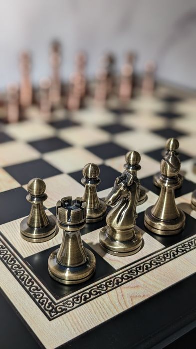 В наявності 1 комплект ‼️Шахи VIP класу | Дерево + метал | Подарунок