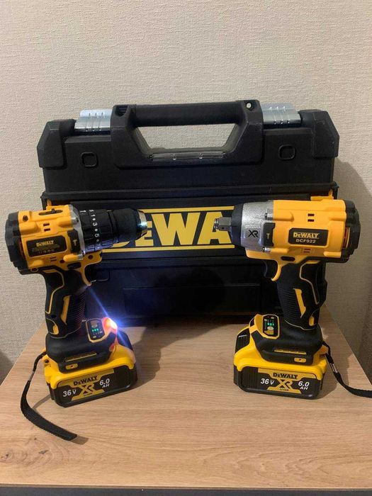 Потужний Набір DeWalt: гайковерт DCF922D2T та шуруповерт DCD996