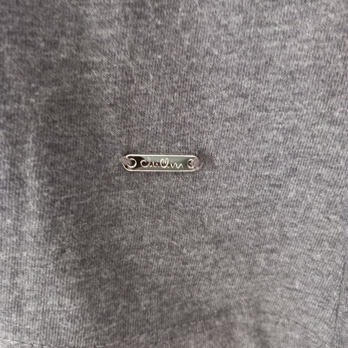 Gładka koszulka oversize T-shirt z długim rękawem