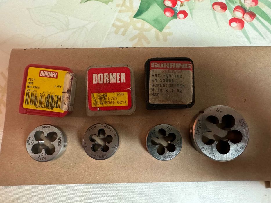 Нарізний інструмент(мітчики,плашки)wurth,dormer,thurmer,osg,guhring