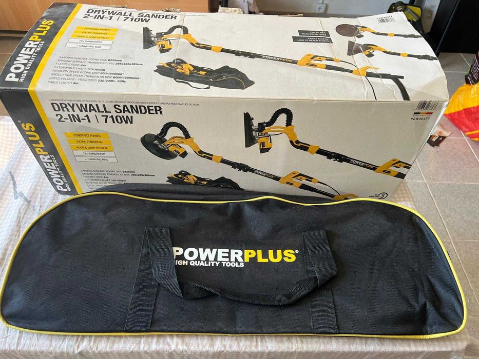 Lixadeira para paredes e tetos 710W Combi PowerPlus Varo