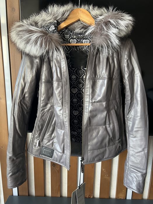 Жіноча Шкіряна куртка Phillipp Plein