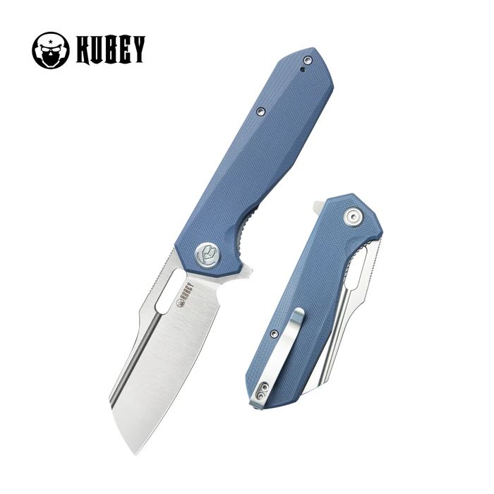 Nóż składany Kubey Atlas Blue G10, Satin 14C28N by Jelly Jerry